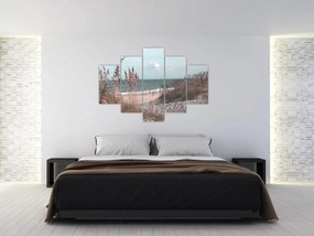 Tablou - Plaja roz (150x105 cm)