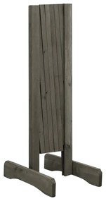 Gard cu zabrele de gradina, gri, 120x60 cm, lemn masiv de brad 1, Gri, 120 x 60 cm
