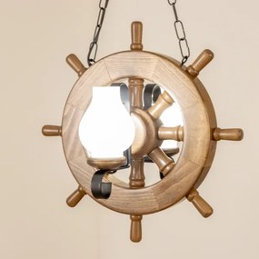 Lustră pe lanț Brilagi TIMONA 2xE14/40W/230V fag/nuc