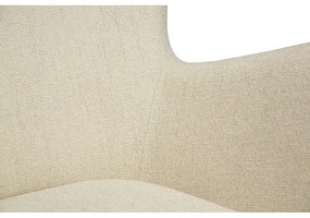 Fotoliu crem cu tapițerie din țesătură bouclé Glam – DAN-FORM Denmark