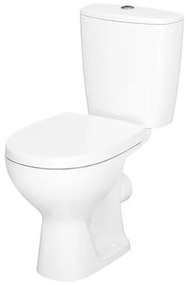 Set vas WC stativ Cersanit, Arteco New, Rimless cu rezervor si capac Soft-Close si Easy Off inclus