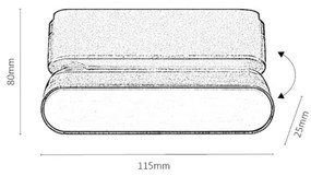 Plafonieră LED pentru sistem de șină monofazic Rabalux 70105 LiTrack LED/6W/24V 11,5 cm