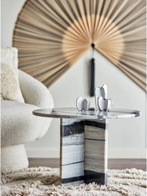 Măsuță de cafea alb-negru rotundă din marmură ø 61 cm Rosito – Bloomingville