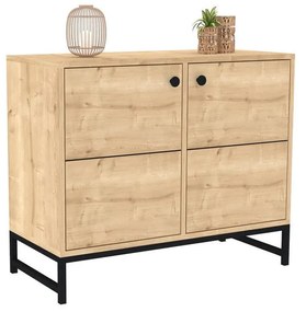 Dulap Sunalo 2 (stejar zafir + negru) . 1093360