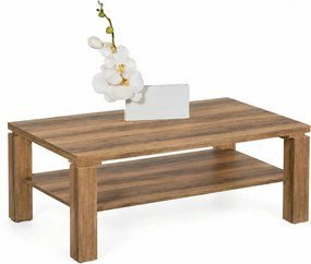 Masuta cafea RUBIK, nuc, PAL, 110X70X43 cm