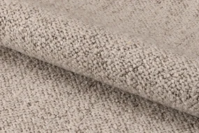 MAZZONI EXPORT ADELE Bej Latte (țesătură Monza 60)/cadru Stejar Natural - SCAUN DIN LEMN BOUCLÉ PENTRU SALON SUFRAGERIE BUCĂTĂRIE RETRO