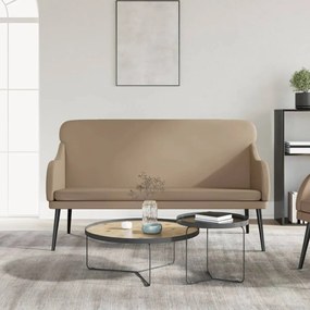 351435 vidaXL Bancă, cappuccino, 110x76x80 cm, piele ecologică