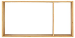 Raft de perete pentru bărbați, bambus, natural 70x15x35,5 cm