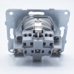 Priza simpla cu impamantare si protectie copii, 16A, IP20, Argintiu, Panasonic Arkedia Slim\ Karre Plus