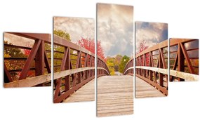 Tablou - pod din lemn (125x70 cm), în 40 de alte dimensiuni noi