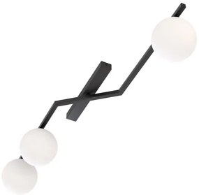 Plafonieră de tavan NATON 3xE14/10W/230V negru/alb