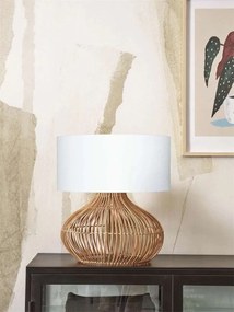 Veioza eco din ratan Kalahari L/4723 white