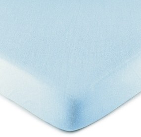Cearşaf de pat 4Home jersey, albastru deschis, 90 x 200 cm