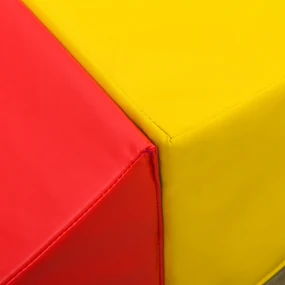 HOMCOM Set de Cuburi Mari de Construit pentru Copii de 1-3 Ani, Jocuri de Construcții Copii, 45x45x25 cm, Multicolor | Aosom Romania