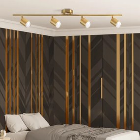 Spot LED RGBW reglabil GOLDI 4xGU10/6,5W/230V, auriu