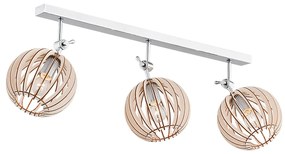 Plafoniera lemn design scandinav PORTORYKO 3 maro