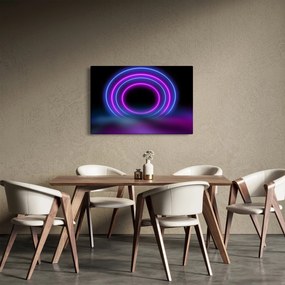Tablou cu cercuri colorate (90x60 cm)