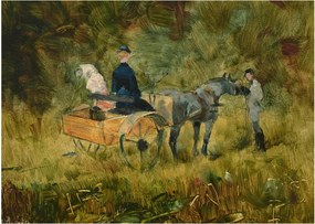 Tablou - Henri de Toulouse-Lautrec, The Trap, reproducere (70x50 cm)