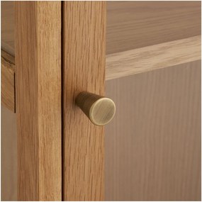 Vitrină în culoare naturală suspendată 40x60x20 cm Zamora – House Nordic