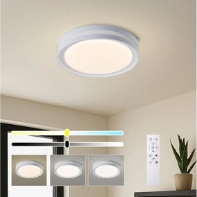 Brilagi - Plafonieră LED dimabilă KREON LED/54W/230V 3000-6000K, albă, Ø 38 cm + telecomandă