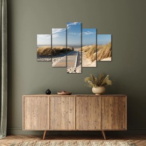 Tablou - Plaja cu nisip de pe insula Langeoog, Germania (150x105 cm)
