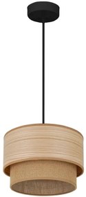 Lustră pe cablu Brilagi MONTANA BOHO 1xE27/15W/230V d. 25 cm maro/negru