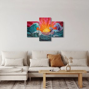 Tablou - Mozaic de valuri (90x60 cm)