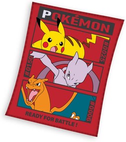 Pokémon Ready pătură polară din flanel 130x160 cm