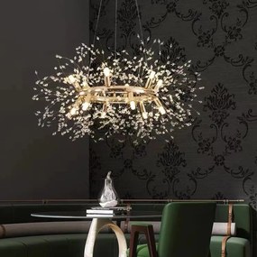 Candelabru led Cristal, Elit's, Evea Y Gold, 60 cm
