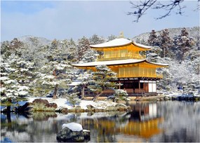 Tablou pe sticlă - Kinkakuji, Japonia (70x50 cm)