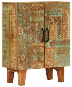 vidaXL Dulap sculptată manual, 55x30x75 cm, lemn masiv recuperat