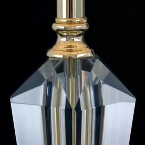 Orion LA 4-1201 - Lampă de cristal de masă VERONIQUE 1xE27/60W/230V crem/auriu