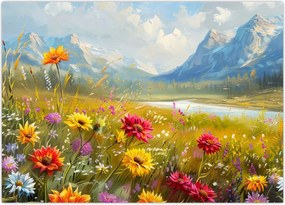 Tablou - Peisaj pictat (70x50 cm)