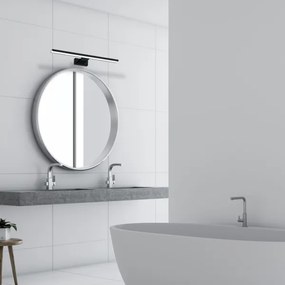 Aplică LED de perete pentru baie SHINE, 13,8 W, 230 V, 60 cm, IP44, neagră