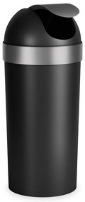 Coș de gunoi negru din plastic 62 l Venti – Umbra