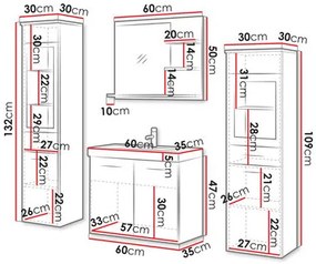 Set mobilier baie Apoleon II (kastanien breslau). 1121796