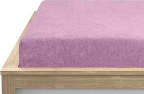Cearsaf Frotir cu elastic EXCLUSIVE 200 x 220 cm roz