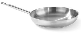 Tigaie profesionala din inox, 24 cm diametru x 4,5 cm inaltime, Hendi Profi Line, potrivita pentru toate sursele de caldura,