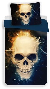 Lenjerie de pat din microfibre Efect 3D Skull, 140 x 200 cm, 70 x 90 cm