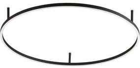 Ideal Lux - Plafonieră ORACLE SLIM LED, 53W/230V, 3000K, Ø 90 cm, negru