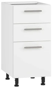 Dulap de jos Vento D3S-40/82, alb mat