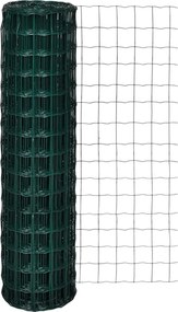 vidaXL Euro gard, verde, 10 x 1,5 m, oțel