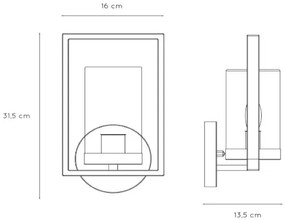 Lucide 29827/01/30 - Aplică perete exterior  NISPEN 1xE14/40W/230V IP44