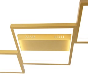 Plafoniera aurie cu LED inclus, cu dimmer pe 3 trepte, 5 lumini - Lejo