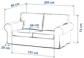Husa canapea Ektorp 2-locuri, pliabil (pentru modele Ikea in vanzare din 2012)