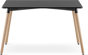 OFERTA Masa de dining neagra ADRIA 120x80 cm II. calitate