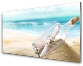 Tablouri acrilice Plaja Sticlă Art Brown