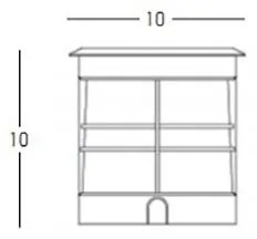 Spot incastrabil de exterior decorativ IP65 Ismet A GU10