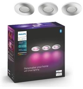 Philips Hue 3xLED RGB lampa baie dimabilă 1xGU10/5,7W/230V IP44