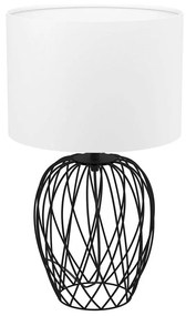 Lampă de masă NIMLET 1xE27/40W/230V albă Eglo 43652